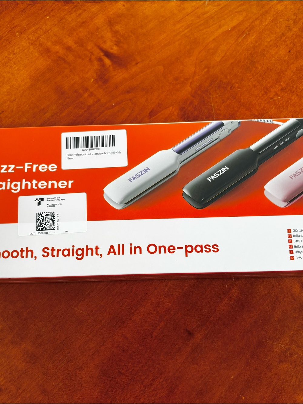 White Hair Straightener - Smooth, Frizz-Free Styling-Model: ShieldPlus F300